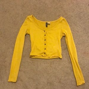 Divided, girls yellow long sleeve top
